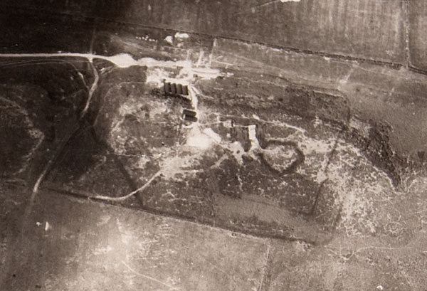 Aerial photograph of Craster Radar Station, June 1945 Aerial photograph of Craster Radar Station, June 1945